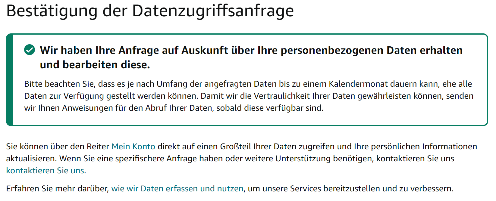 Bestätigung